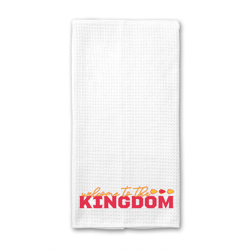 Welcome to the Kingdom Waffle Weave Towel