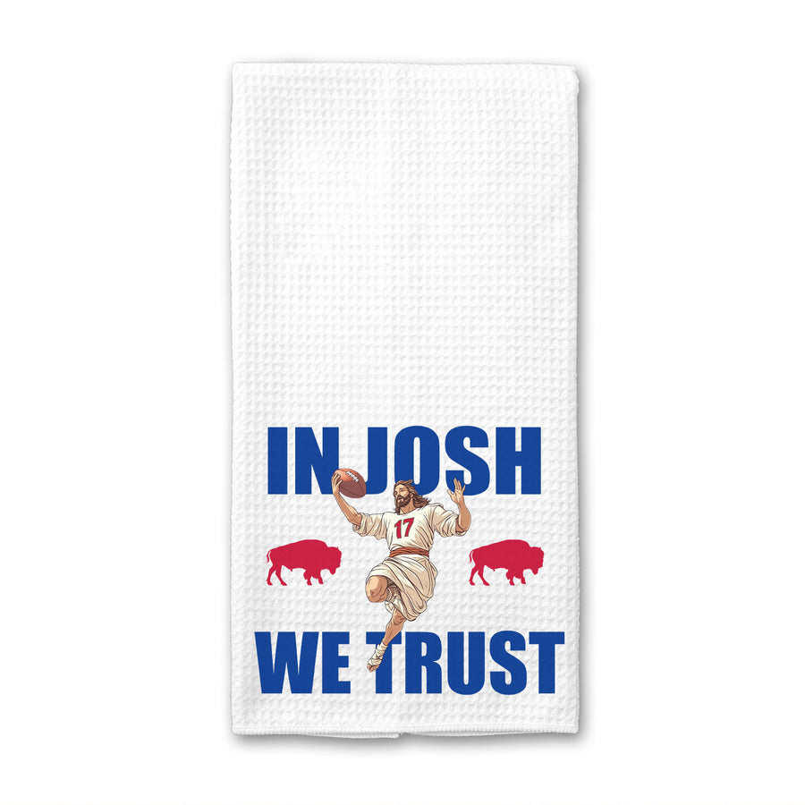 In Josh We Trust Waffle Weave Towel