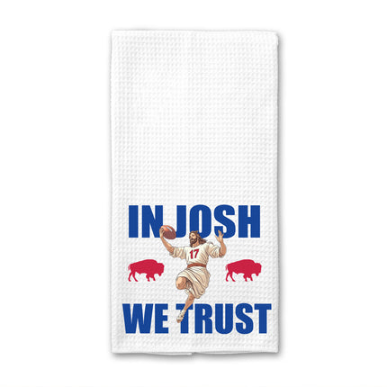In Josh We Trust Waffle Weave Towel