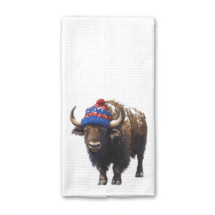 Winter in Buffalo Waffle Weave Towel