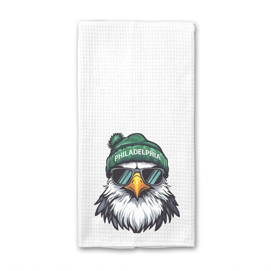 Philly Eagle Cartoon Waffle Weave Towel