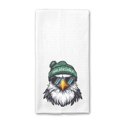 Philly Eagle Cartoon Waffle Weave Towel