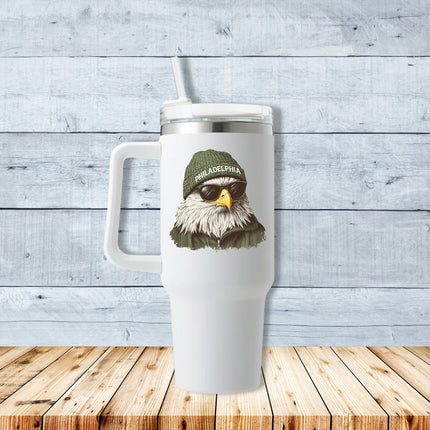 Philly Eagle Beanie 40oz Travel Mug