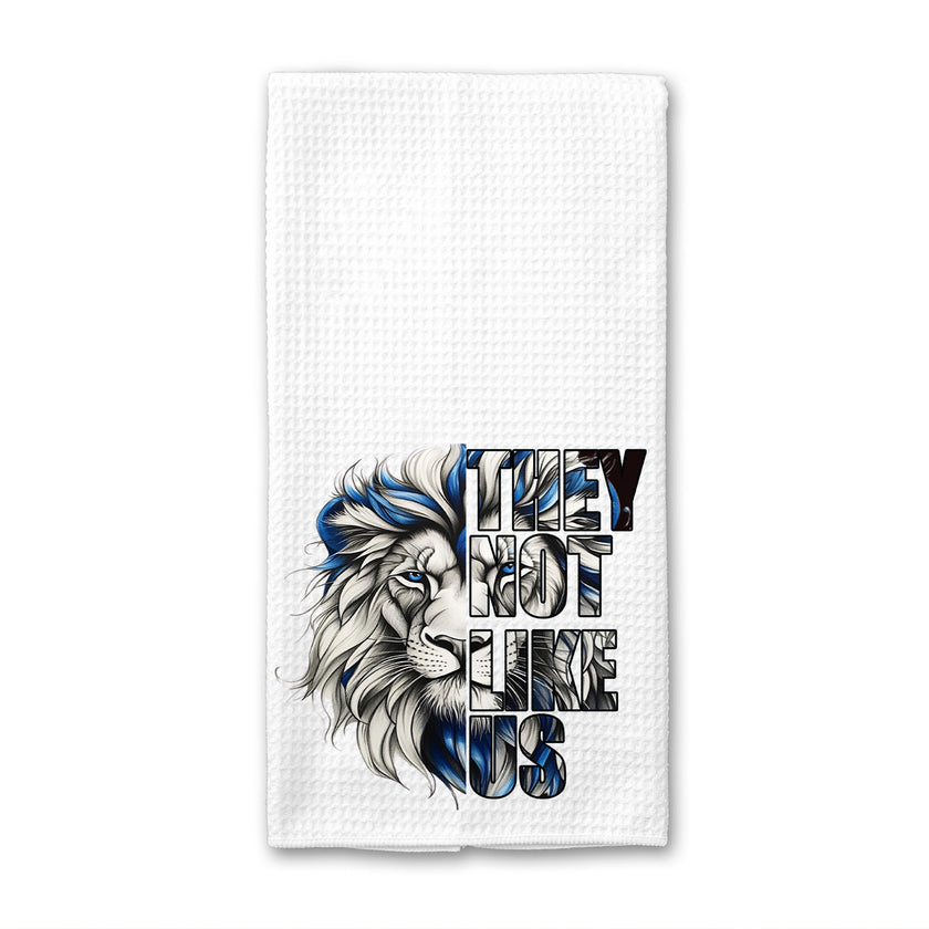 They Not Like Us Lions Waffle Weave Towel