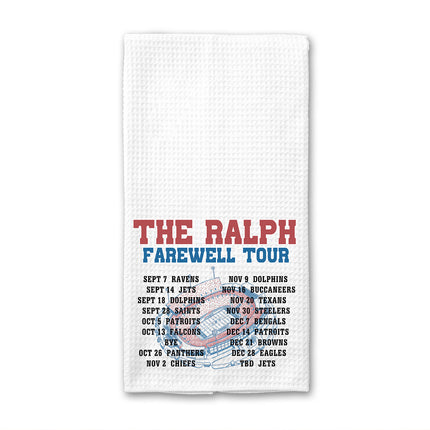 The Farewell Ralph Stadium Tour Waffle Weave Towel