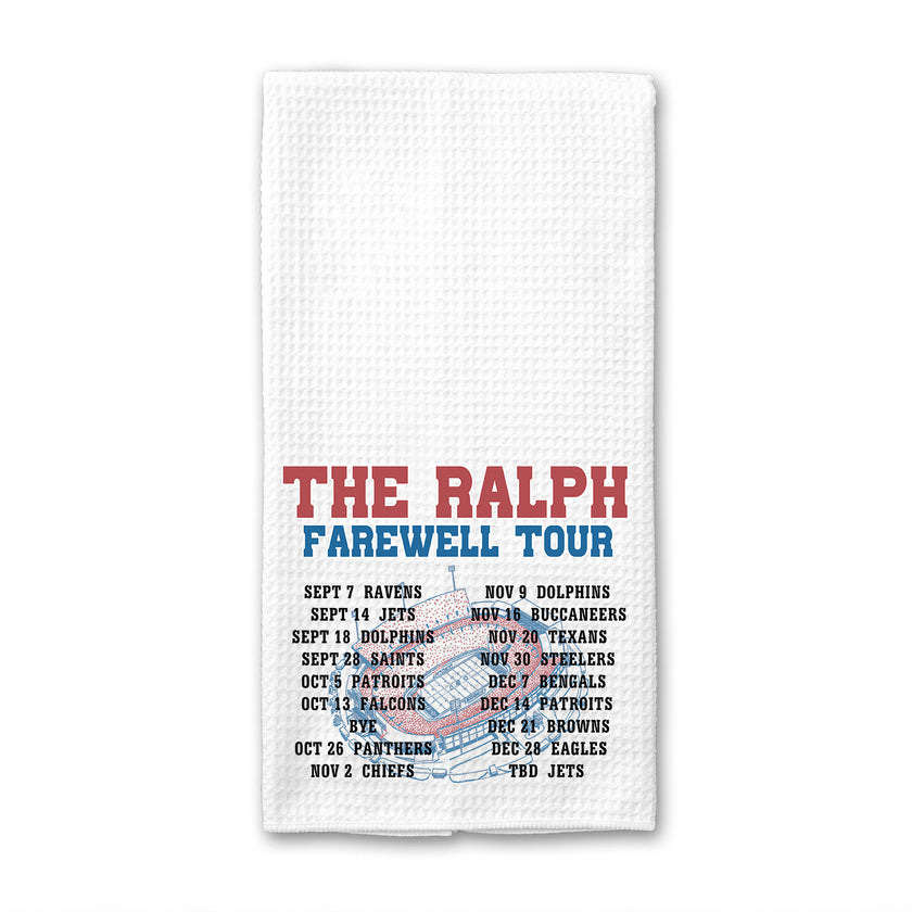 The Farewell Ralph Stadium Tour Waffle Weave Towel