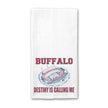 Destiny is Calling Me Buffalo Stadium Waffle Weave Towel