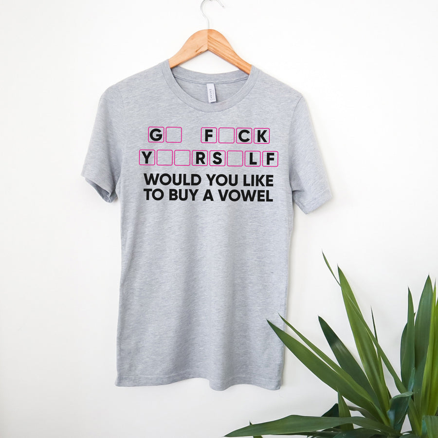 Would You Like To Buy a Vowel Unisex T-shirt