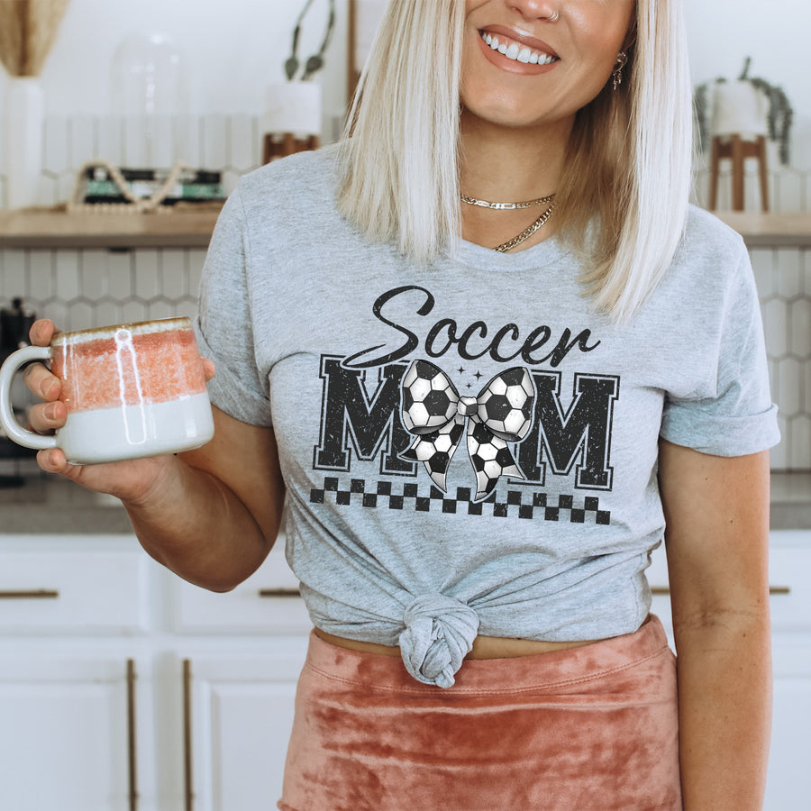 Soccer Mom Coquette Bow Unisex T-shirt