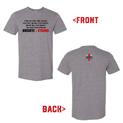 Buckeye Strong Front & Back Print - Gilden 64000 T-shirt