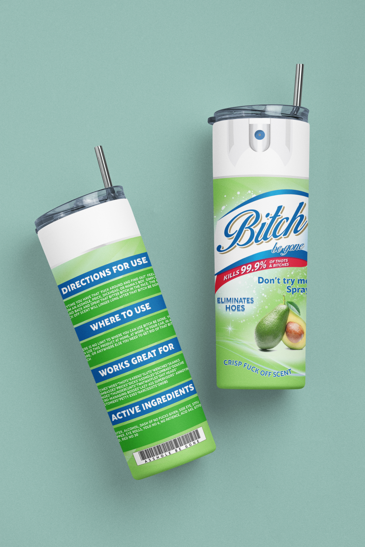 Bitch Be Gone Skinny Tumbler