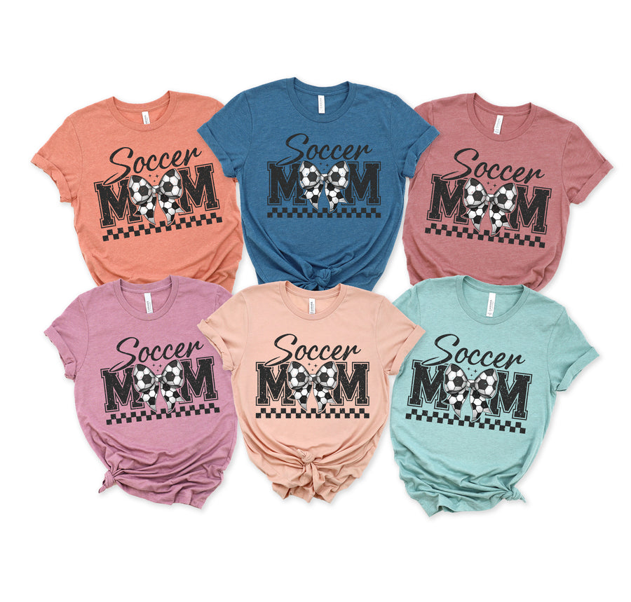 Soccer Mom Coquette Bow Unisex T-shirt