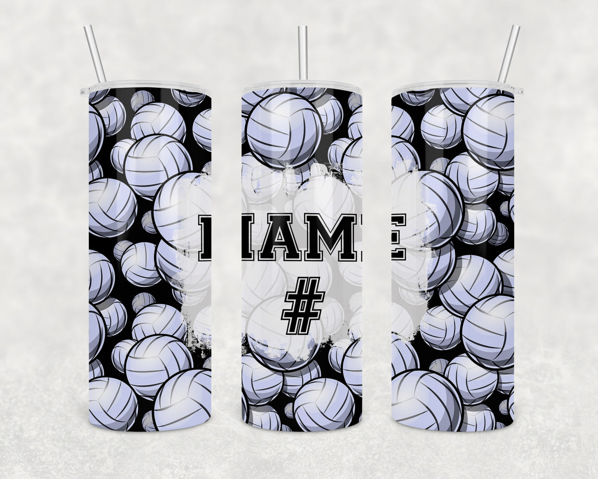 Custom Volleyball 20oz Skinny Tumbler