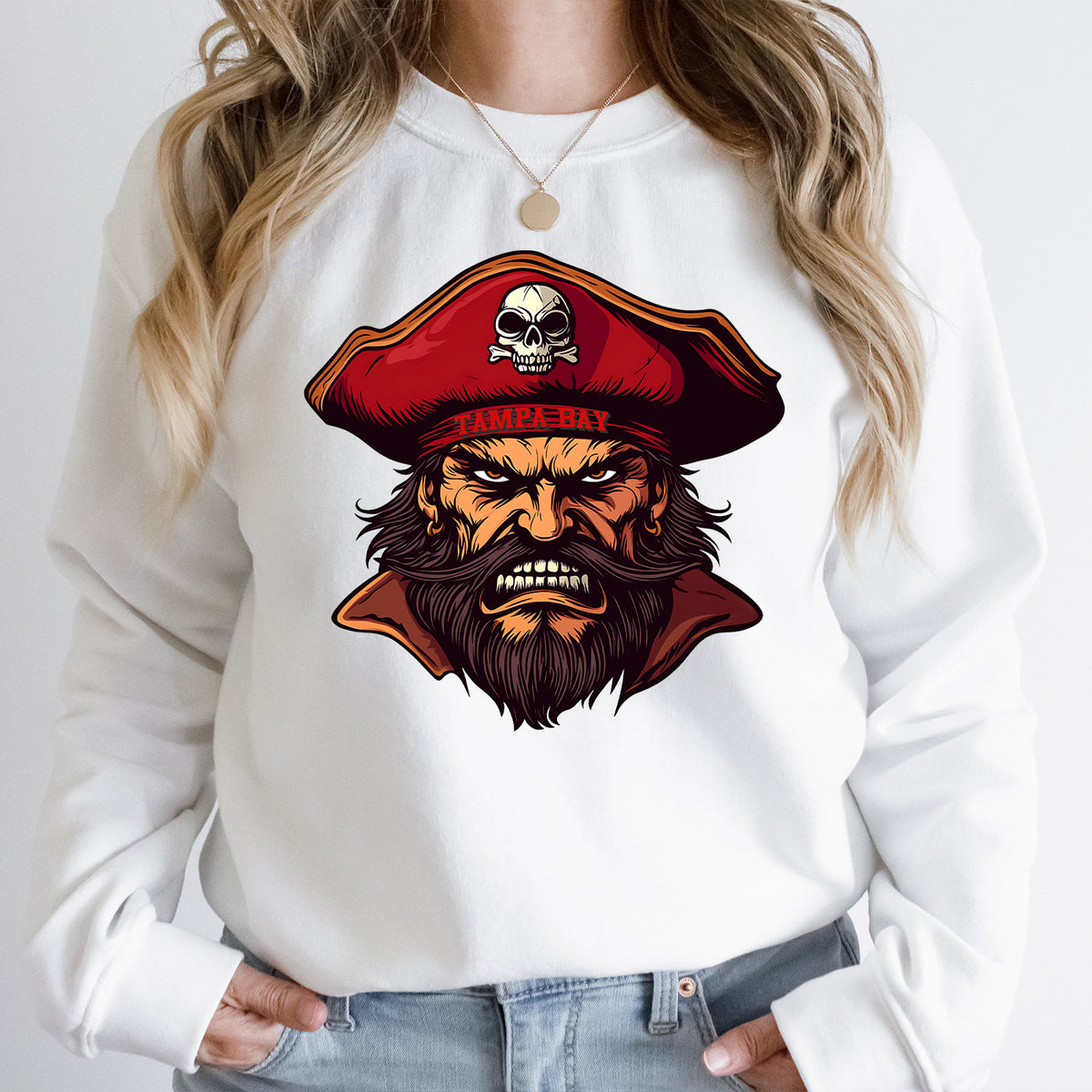 Tampa Bay Pirate Vintage Cartoon Unisex Sweatshirt