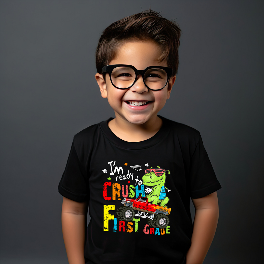 Ready To Crush Dinosaur Grades Youth T-shirt