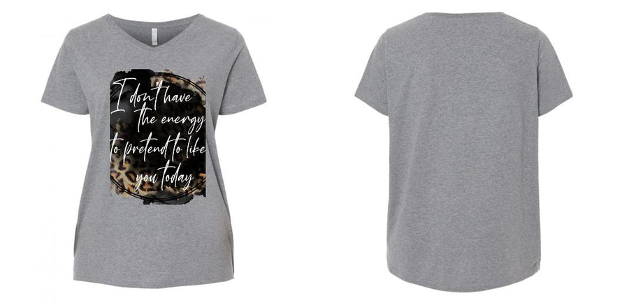 Curvy V-Neck - Design Your Own