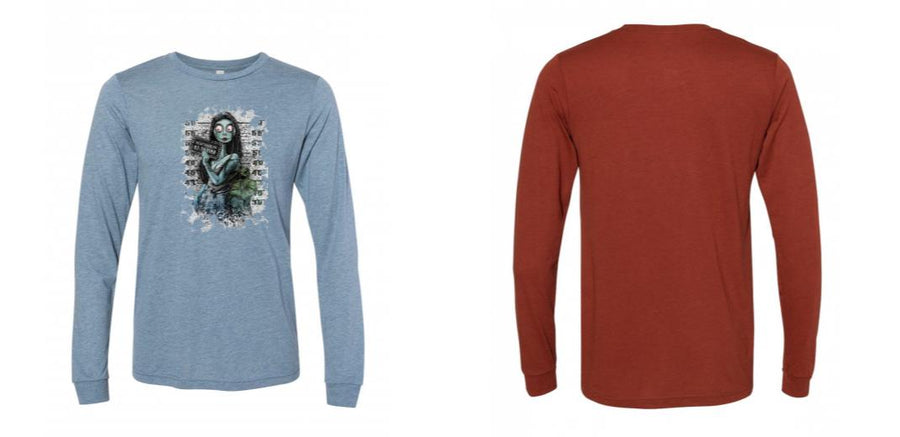 Unisex Triblend Long Sleeve Tee - Design Your Own