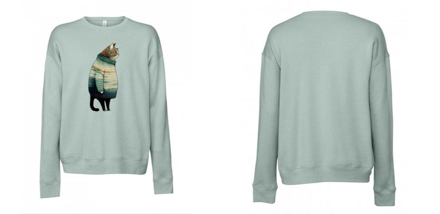 BELLA + CANVAS - Sponge Fleece Drop Shoulder Crewneck Sweatshirt - Design Your Own