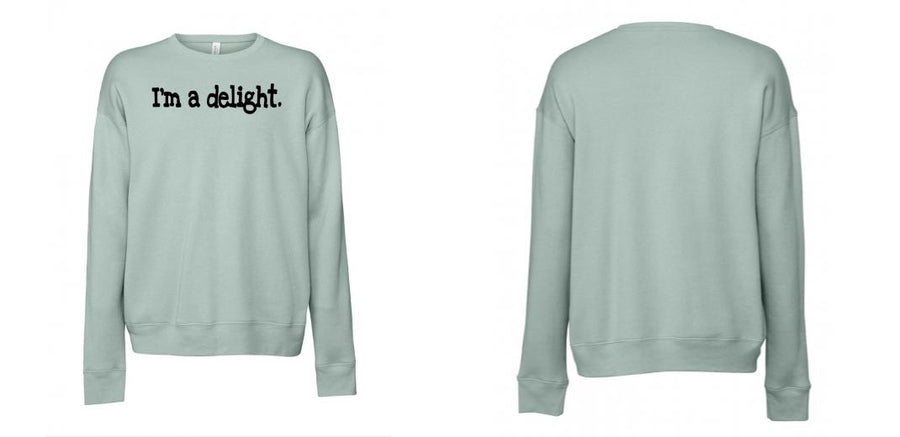 BELLA + CANVAS - Sponge Fleece Drop Shoulder Crewneck Sweatshirt - Design Your Own