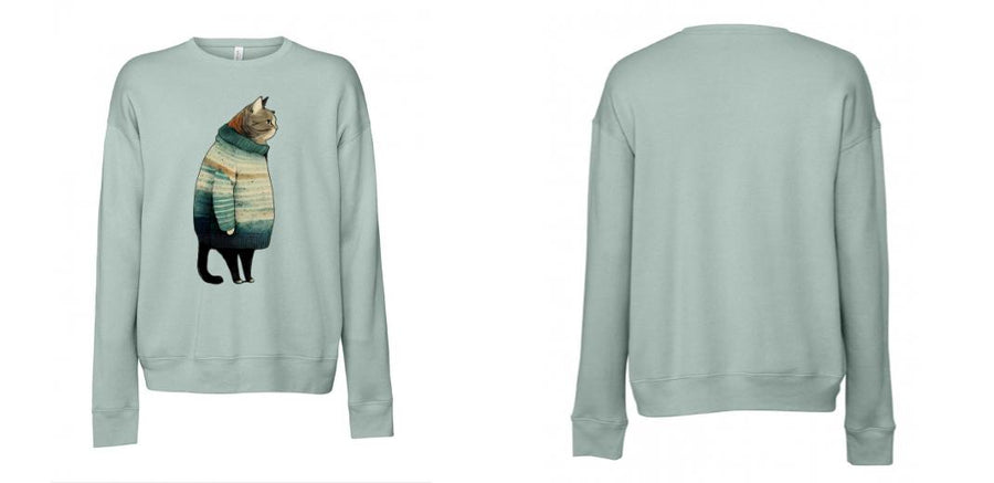 BELLA + CANVAS - Sponge Fleece Drop Shoulder Crewneck Sweatshirt - Design Your Own