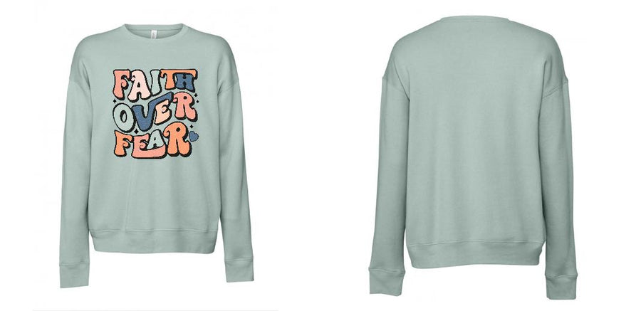 BELLA + CANVAS - Sponge Fleece Drop Shoulder Crewneck Sweatshirt - Design Your Own