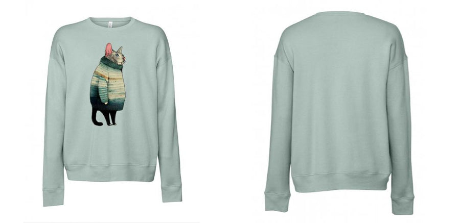 BELLA + CANVAS - Sponge Fleece Drop Shoulder Crewneck Sweatshirt - Design Your Own