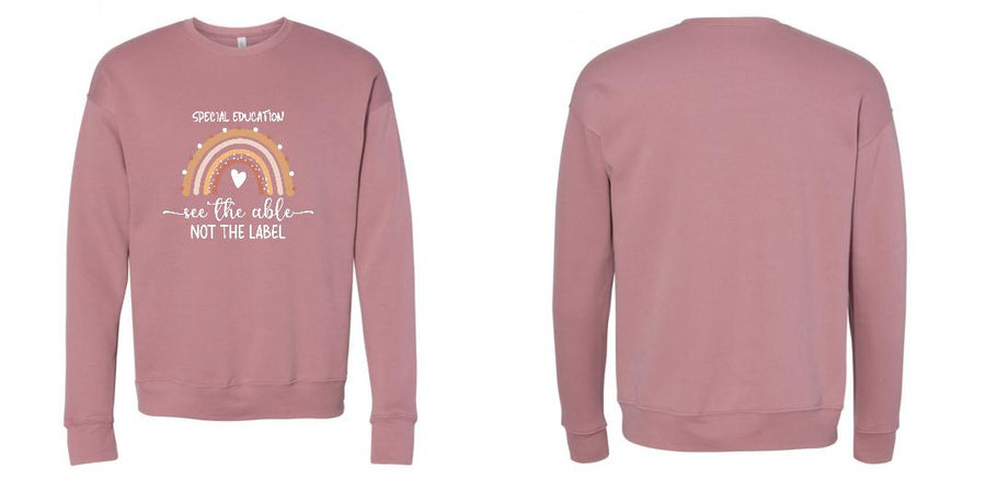 BELLA + CANVAS - Sponge Fleece Drop Shoulder Crewneck Sweatshirt - Design Your Own
