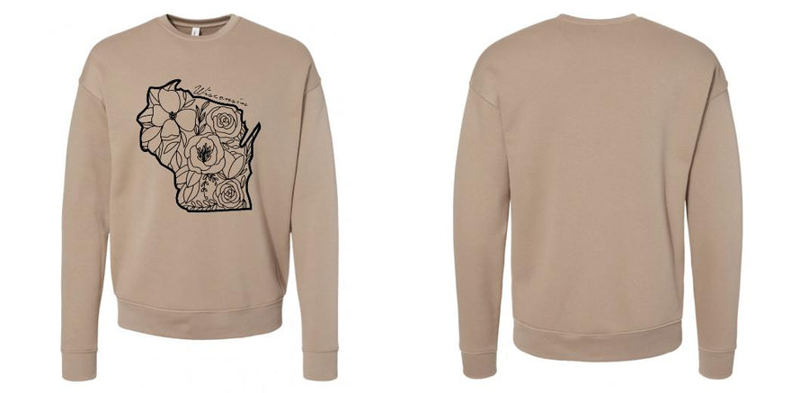 BELLA + CANVAS - Sponge Fleece Drop Shoulder Crewneck Sweatshirt - Design Your Own