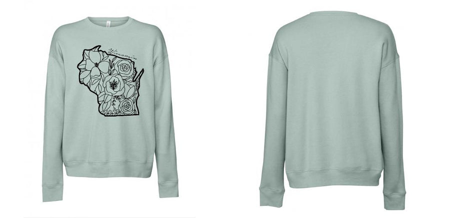 BELLA + CANVAS - Sponge Fleece Drop Shoulder Crewneck Sweatshirt - Design Your Own