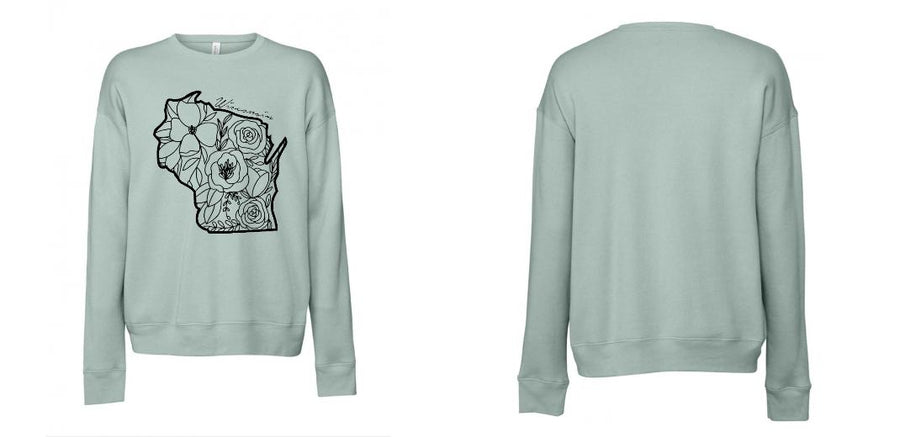 BELLA + CANVAS - Sponge Fleece Drop Shoulder Crewneck Sweatshirt - Design Your Own