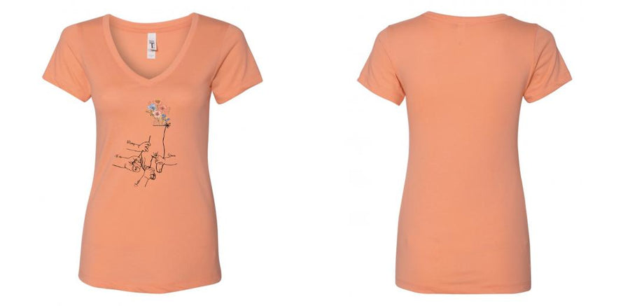 Next Level - Women's Ideal V-Neck T-Shirt - Design Your Own