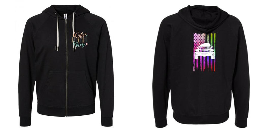 Lightweight Zip Up Hoodie - Design Your Own