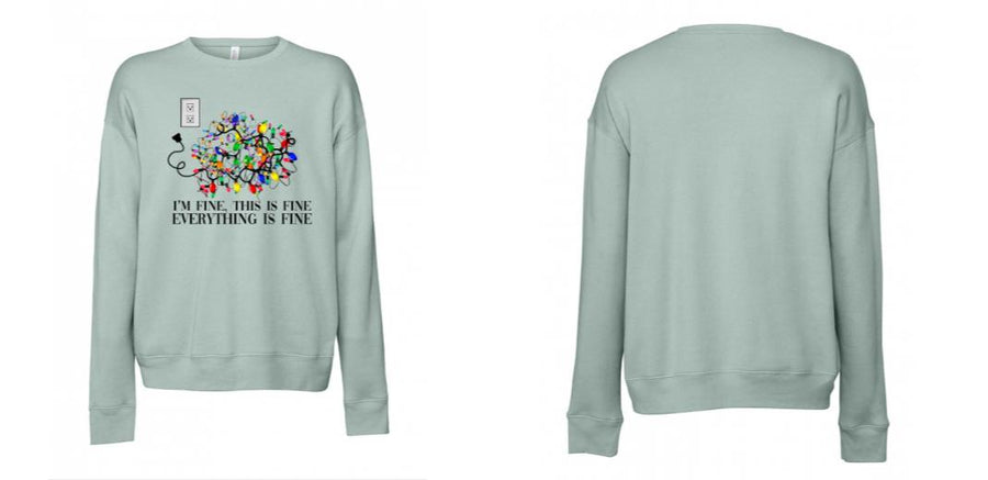 BELLA + CANVAS - Sponge Fleece Drop Shoulder Crewneck Sweatshirt - Design Your Own