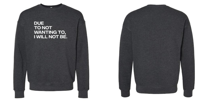 BELLA + CANVAS - Sponge Fleece Drop Shoulder Crewneck Sweatshirt - Design Your Own