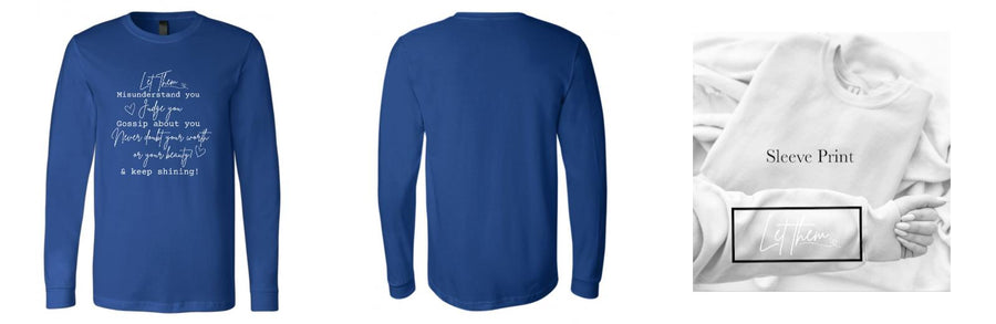 Long Sleeve T-Shirt - Design Your Own
