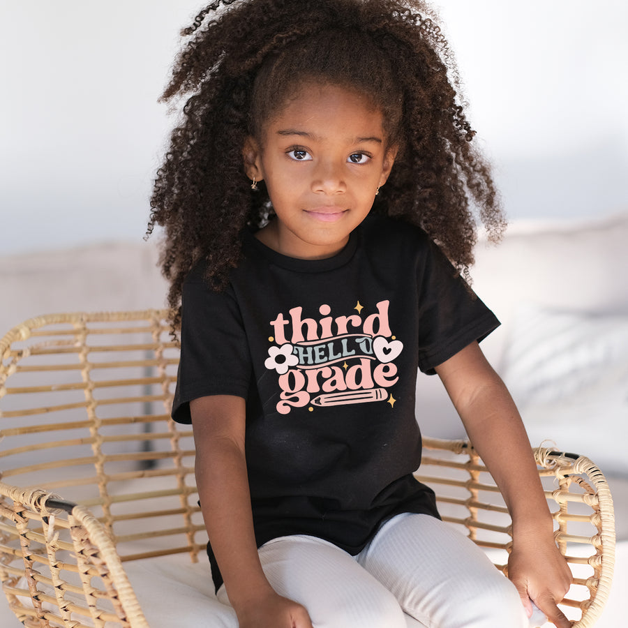 Retro Hello Grades Youth T-shirt