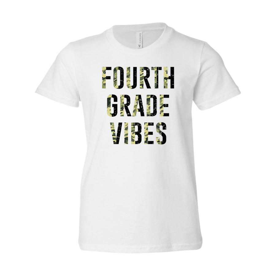 Distressed Camo Grades Youth T-shirt