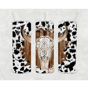 Boho Cow Print 20oz Skinny Tumbler