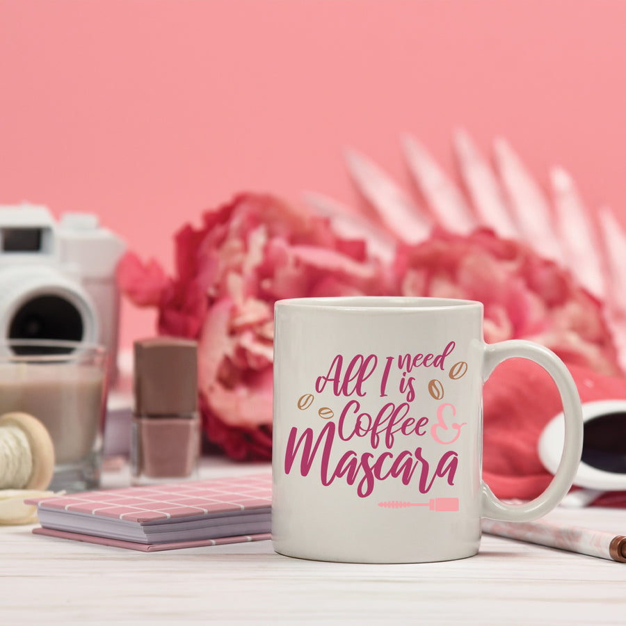 All I Need is Coffee and Mascara 15oz Mug