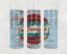 America 20oz Skinny Tumbler