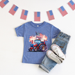 American Flag Tractor Youth T-shirt