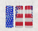 American Flag 20oz Skinny Tumbler