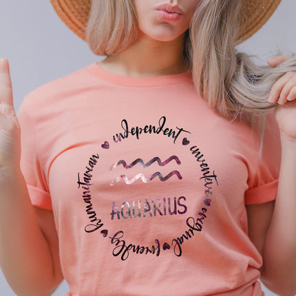 Zodiac - Aquarius Unisex T-shirt