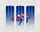 Blue Allen Buffalo Logo 20 oz Skinny Tumbler