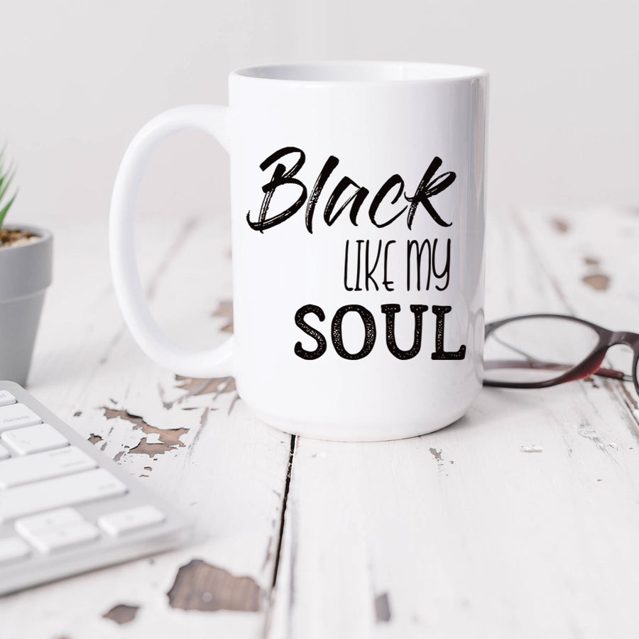 Black Like My Soul 15oz Mug