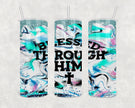 Blessed Through Him Skinny Tumbler