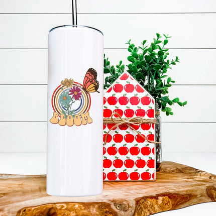 Bloom Butterfly Skinny Tumbler
