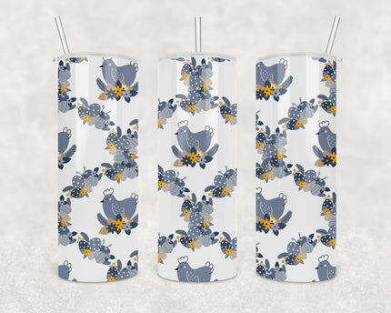 Blue Simple Easter 20oz Skinny Tumbler