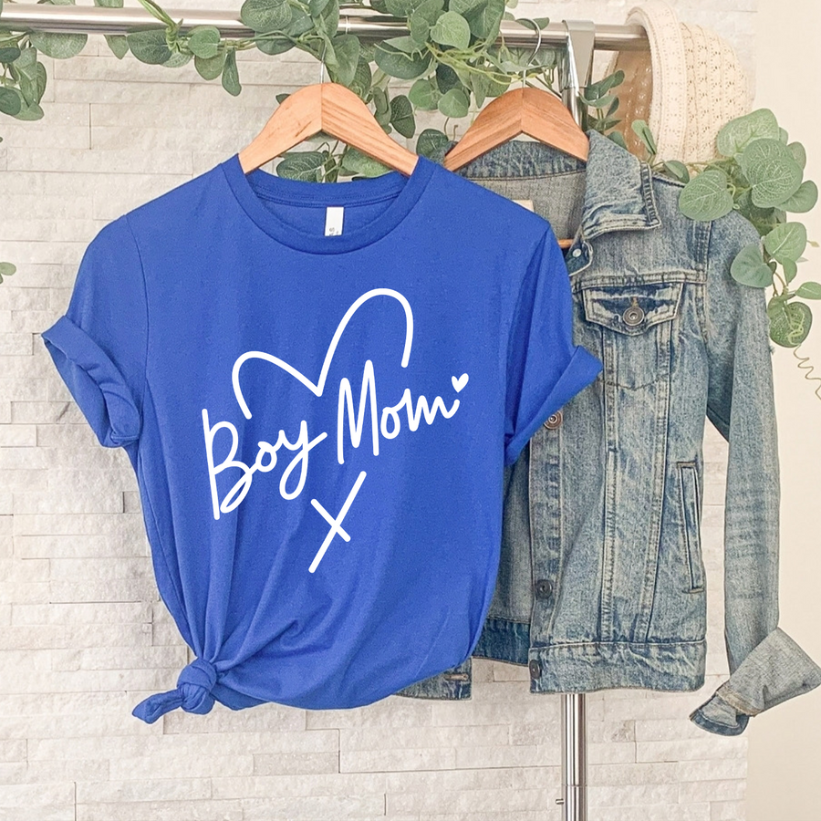 Boy Mom Heart T-shirt