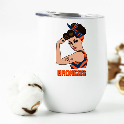 Broncos Riveter Wine Tumbler
